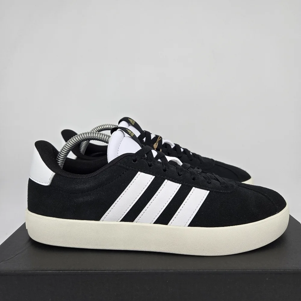 New Adidas VL Court 3.0 'Black White' Women's Shoes Size 8.5